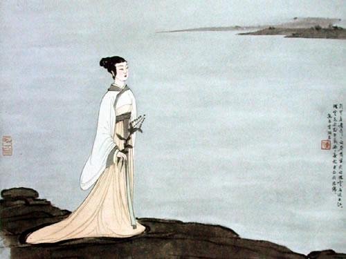 王逸以为湘君是水神,湘夫人是舜之二妃.
