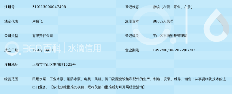 上海人民水泵厂有限公司
