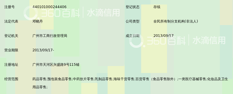 广州采芝林药业连锁店时和堂分店_360百科