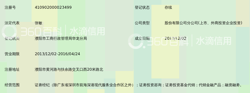 方正证券股份有限公司濮阳黄河路证券营业部_