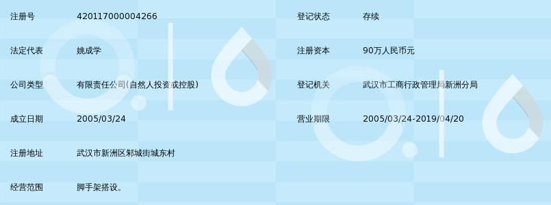 武汉亨发建设集团脚手架搭设有限公司