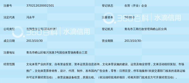 青岛国信文化体育产业有限公司_360百科