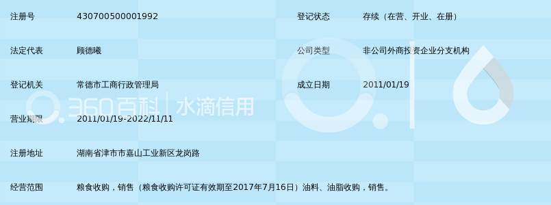 益海嘉里(岳阳)粮油工业有限公司津市分公司