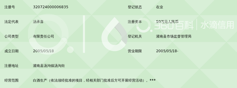 灌南县汤沟镇金汤酒业有限公司_360百科