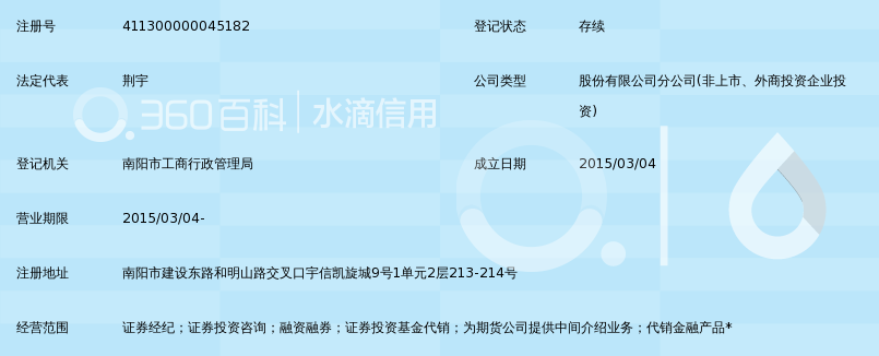 国泰君安证券股份有限公司南阳建设东路证券营