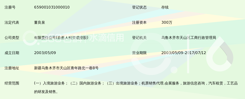 新疆生产建设兵团中国青年旅行社(有限公司)