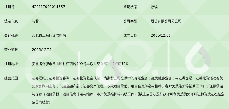 中信建投证券股份有限公司合肥长江西路证券营