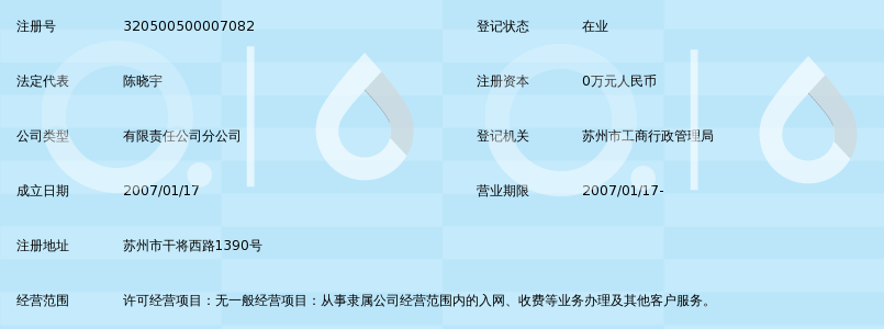 中国移动通信集团江苏有限公司苏州分公司干将