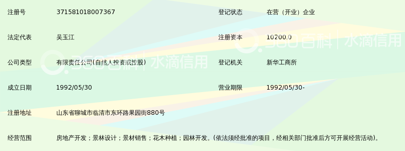 临清市新华房地产开发有限责任公司