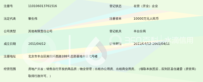 北京中铁华升置业有限公司