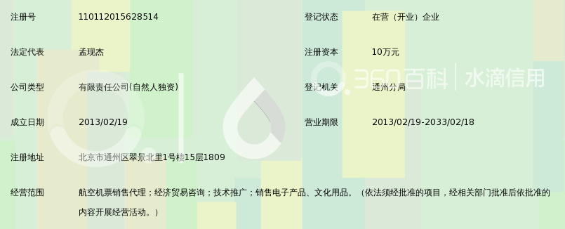 北京飞乐志腾航空票务代理有限公司_360百科