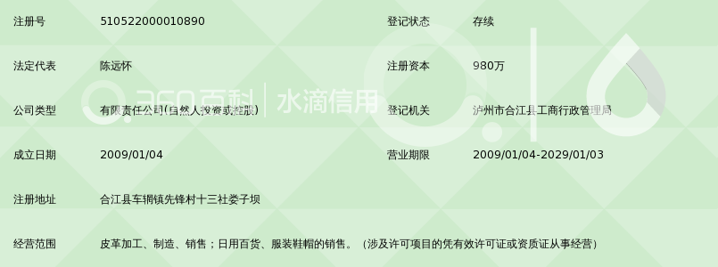 合江县海东皮革制品有限公司_360百科