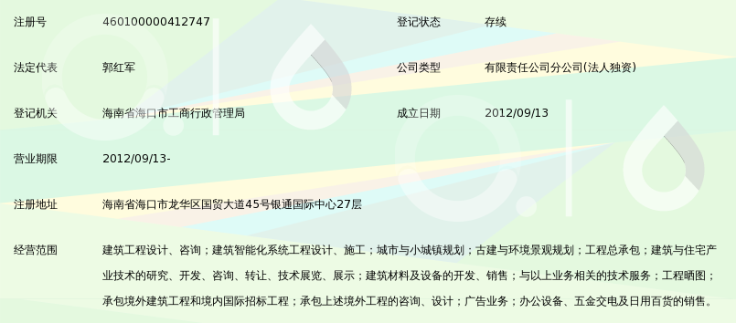 中国建筑设计院有限公司海南分公司_360百科