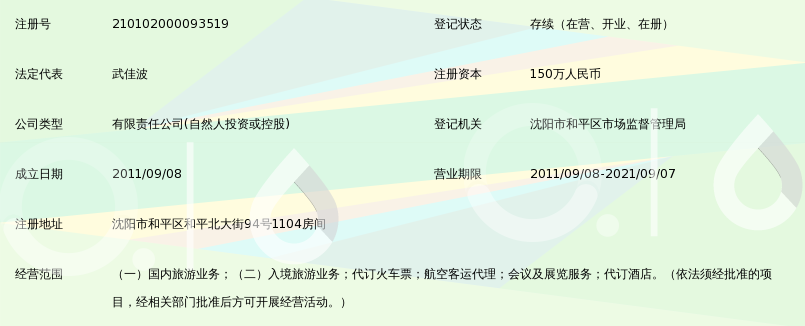 沈阳星辉国际旅行社有限公司_360百科