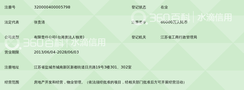 中海宏洋地产(盐城)有限公司