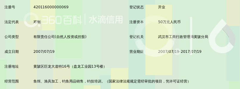 武汉天元刚舟渔具有限责任公司_360百科