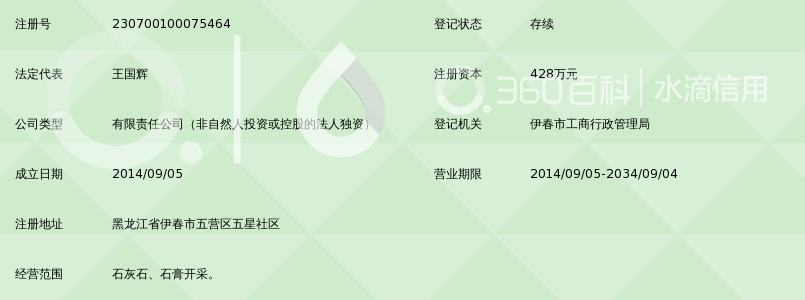 西林钢铁集团伊春五星矿业有限公司