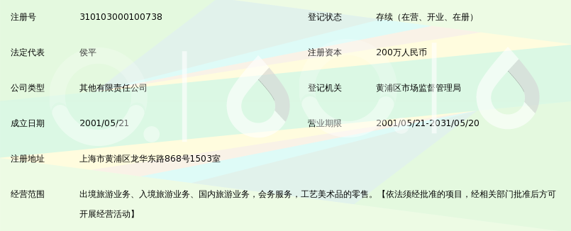 上海中侨国际旅行社有限公司