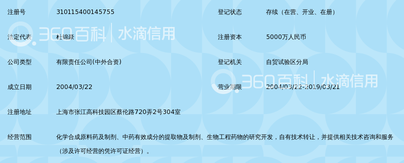 上海艾力斯医药科技有限公司_360百科