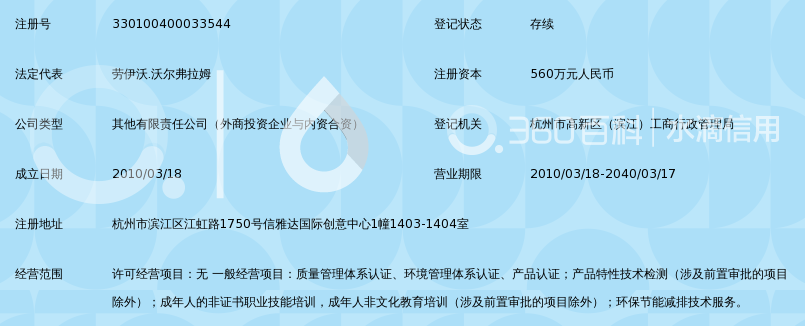 杭州德凯万泰认证有限公司_360百科