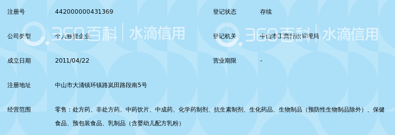 中山市大涌镇世和堂大药房_360百科