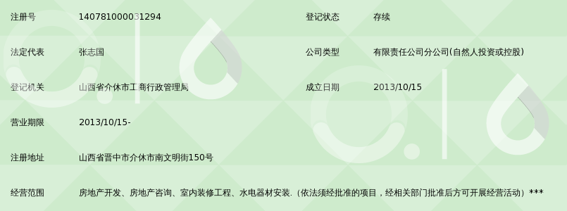 晋中市永泰房地产开发有限公司介休分公司_3