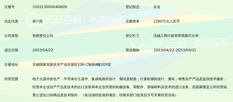 无锡市晶源微电子有限公司_360百科