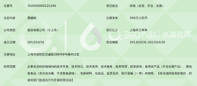 绿动(上海)农业科技股份有限公司