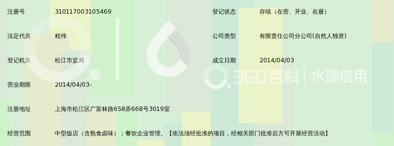 江苏小米餐饮管理有限公司上海松江店