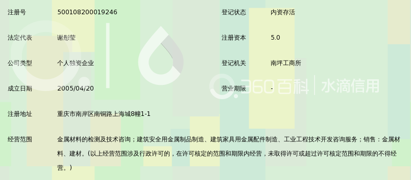 重庆华川有色金属开发所_360百科