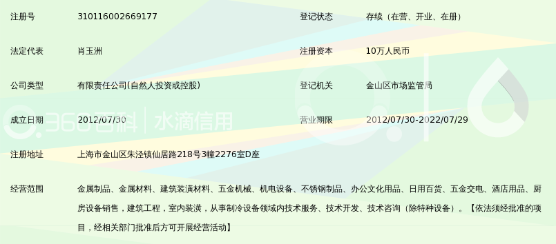 上海金属制品